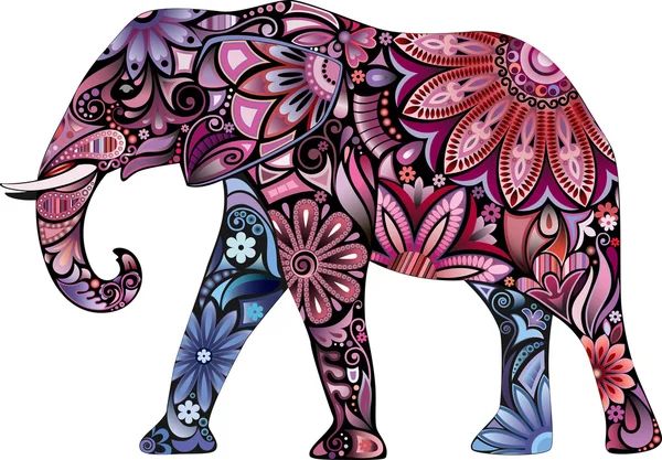 De vrolijke olifant. — Stockvector