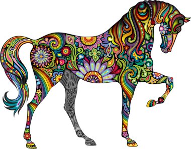 Cheerful horse clipart