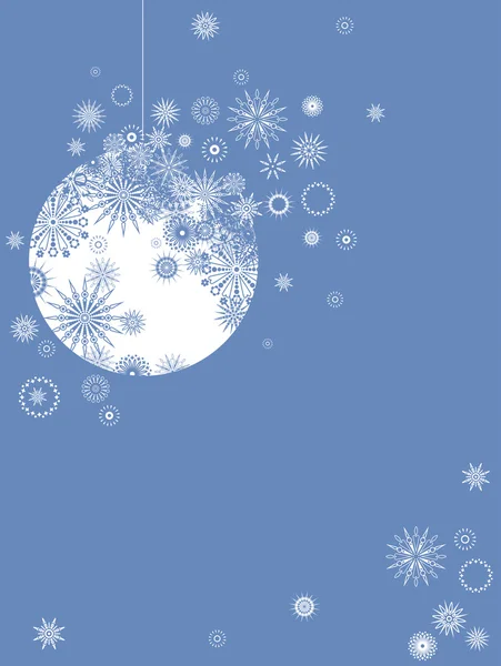 Jouet de Noël, fond bleu — Image vectorielle