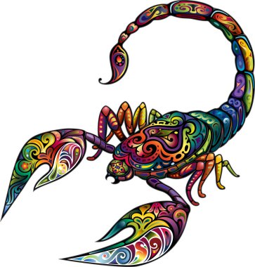 Cheerful scorpion clipart