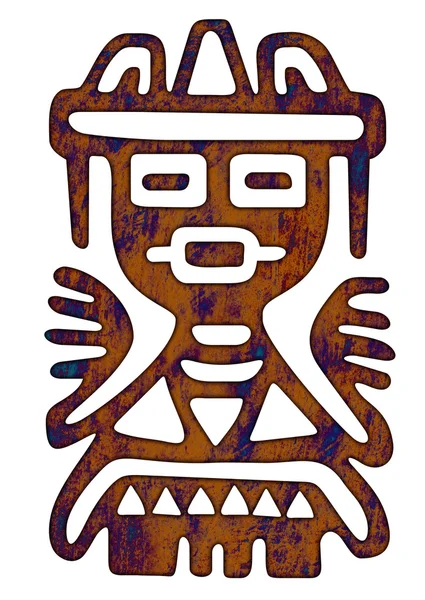 Mexican Pattern - Man Figure — Stock Photo, Image