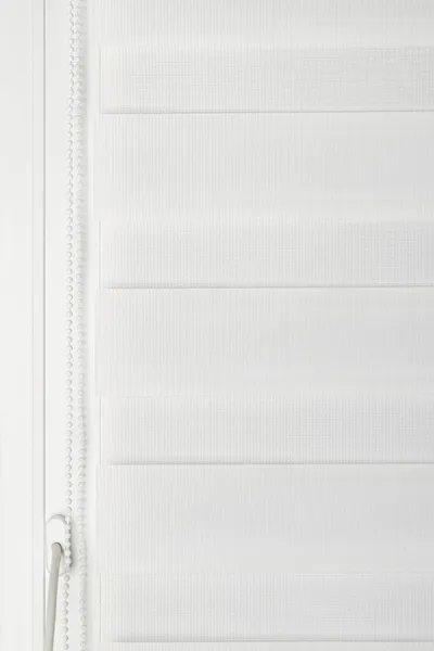 White Roller Day Night Blinds Pvc Window — Stock Photo, Image