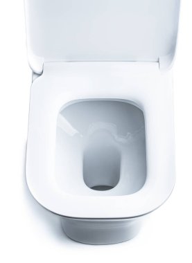 Yeni klozet beyaz izole 