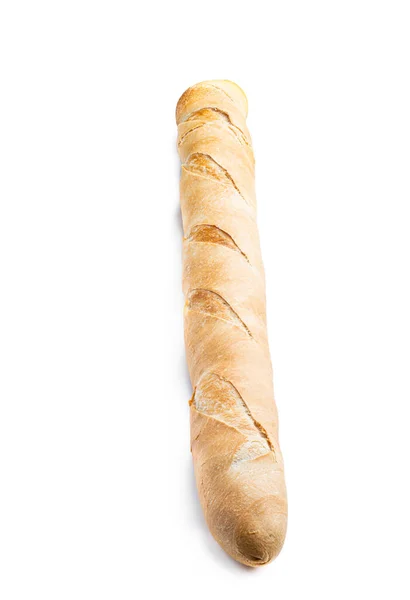 Französisches Baguette Isoliert Auf Weißem Hintergrund — Stockfoto