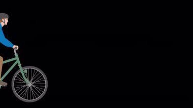 Mavi gömlekli genç bir adamın yürüdüğünü gösteren bir görüntü.