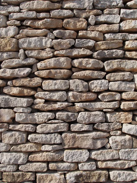 Dry stone wall, Corsica, France Stock Image