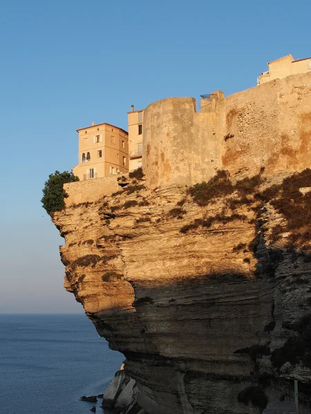 Bonifacio at sunrise, Corsica, France — Stock Photo, Image