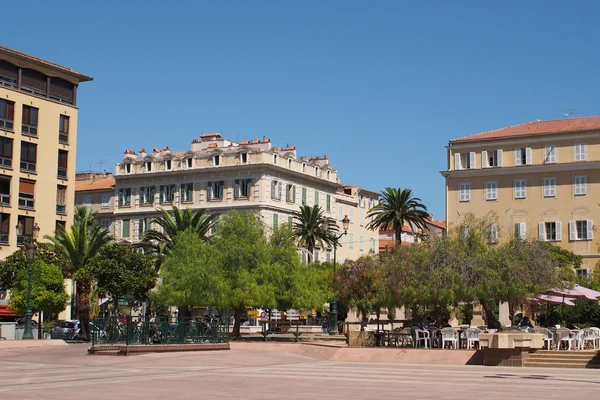 Ajaccio agosto 2012, centro de la ciudad . — Foto de Stock