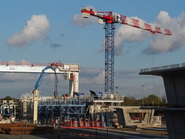 coulombiers, Kasım 2013, prekast beton kesim tesisi