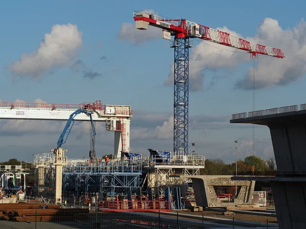 Coulombiers, novembre 2013, usine de béton préfabriqué — Photo