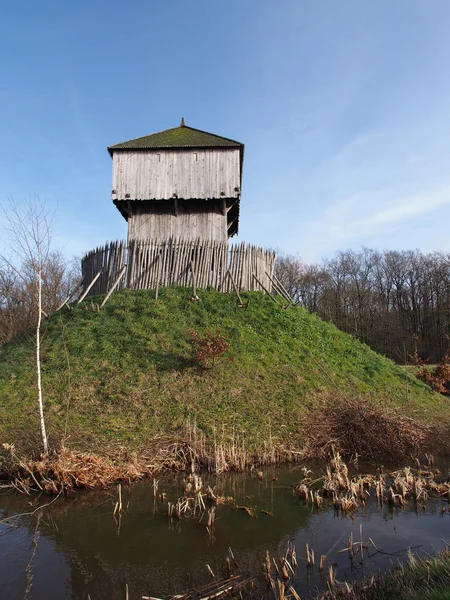 Sylvain SAINT d anjou motte ve bailey Kalesi — Stok fotoğraf