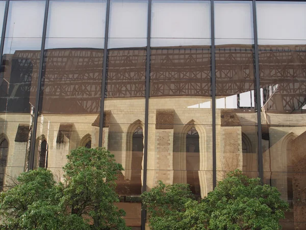 Reflection of Toussaint abbey , Angers, France — Stock Photo, Image