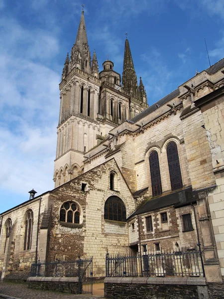 Angers saint maurice Katedrali, anjou, Fransa — Stok fotoğraf