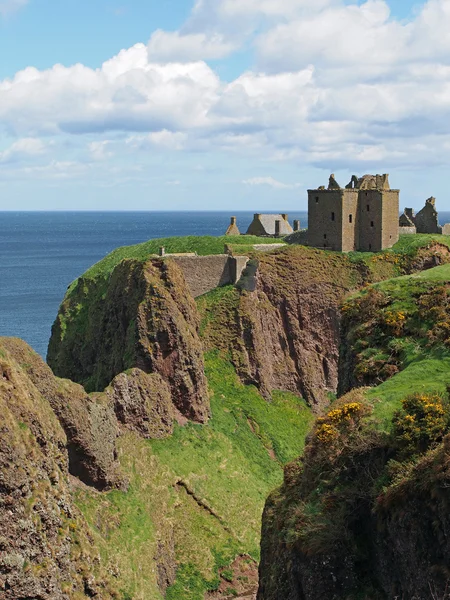 Dunnottar 성곽, 스코틀랜드 북쪽 동부 해안선 로열티 프리 스톡 이미지