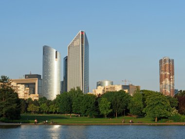 la defense gökdelenler Nanterre Parkı'ndan paris Haziran 2013 gördüm