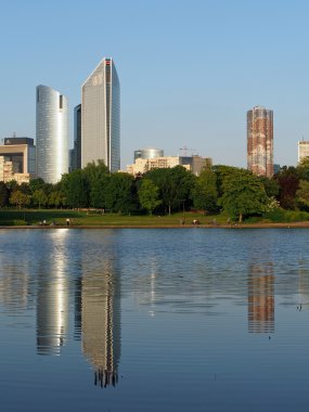 la defense gökdelenler Nanterre Parkı'ndan paris Haziran 2013 gördüm