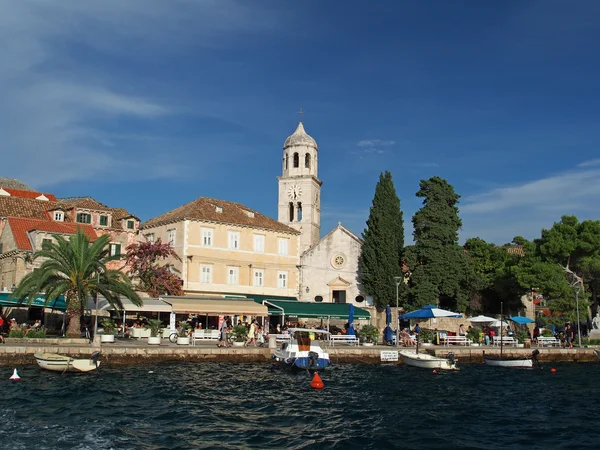 Cavtat, Croatia, august 2013, old harbor — Stock Photo, Image