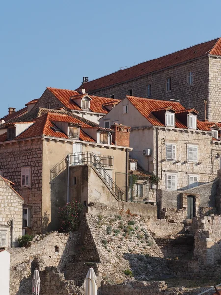 Dubrovnik, Kroatien, augusti 2013, medeltida staden — Stockfoto