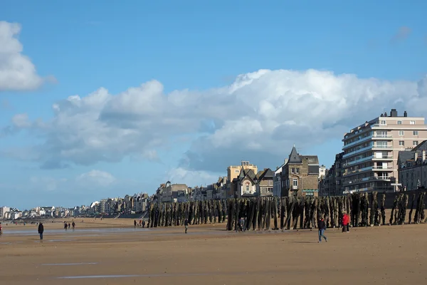 Saint Malo seafront, april 2014 — Stock Photo, Image