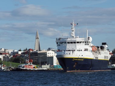 Reykjavik, İzlanda-Temmuz 29: national geographic explorer leavin
