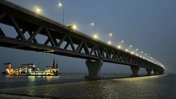 Gesamtansicht Der Padma Brücke Munshiganj Viertel Dhaka Bangladesch Juni 2022 — Stockfoto