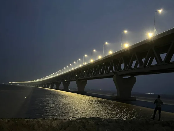 Gesamtansicht Der Padma Brücke Munshiganj Viertel Dhaka Bangladesch Juni 2022 — Stockfoto