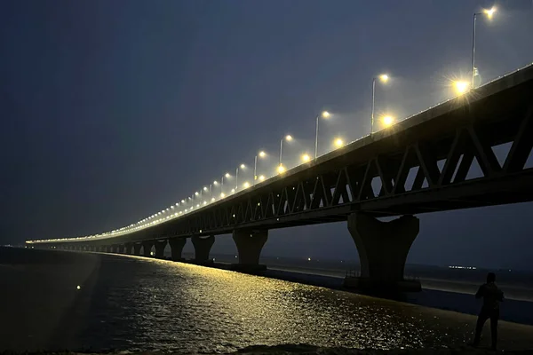 Gesamtansicht Der Padma Brücke Munshiganj Viertel Dhaka Bangladesch Juni 2022 — Stockfoto