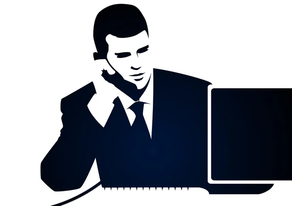 işadamı ve telefon görüşmesi