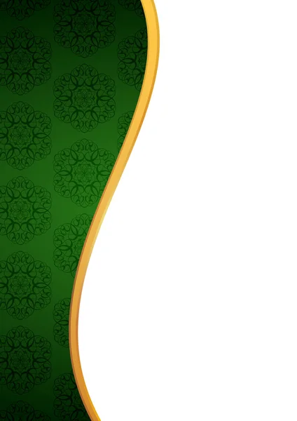 Groene elegante behang — Stockvector