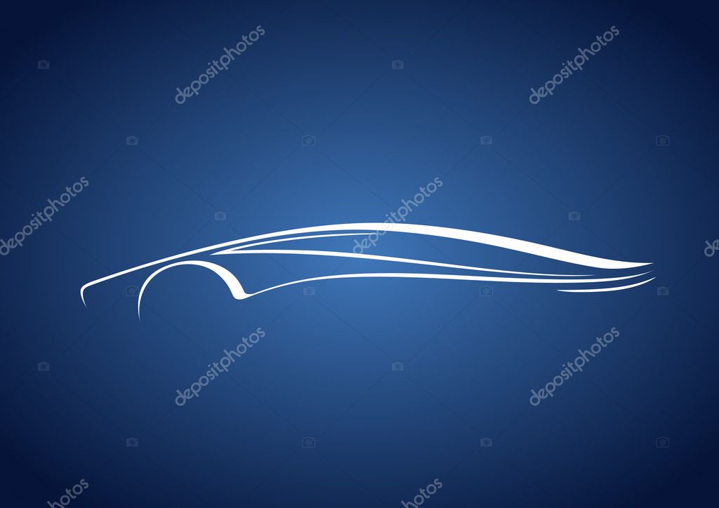 Automobile drawing logo