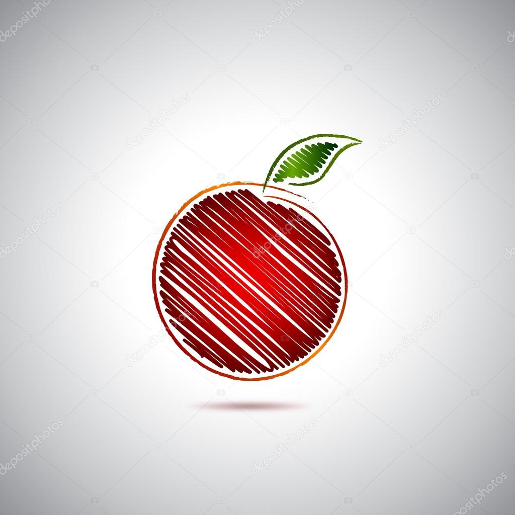 Kırmızı elma logosu