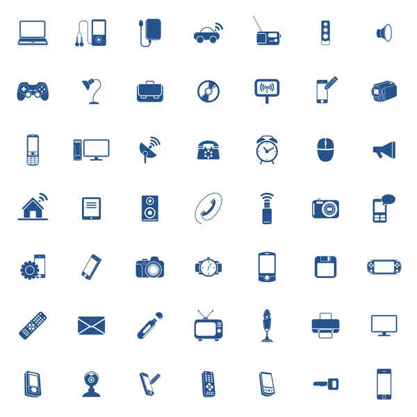 Technológia Icon set — Stock Vector