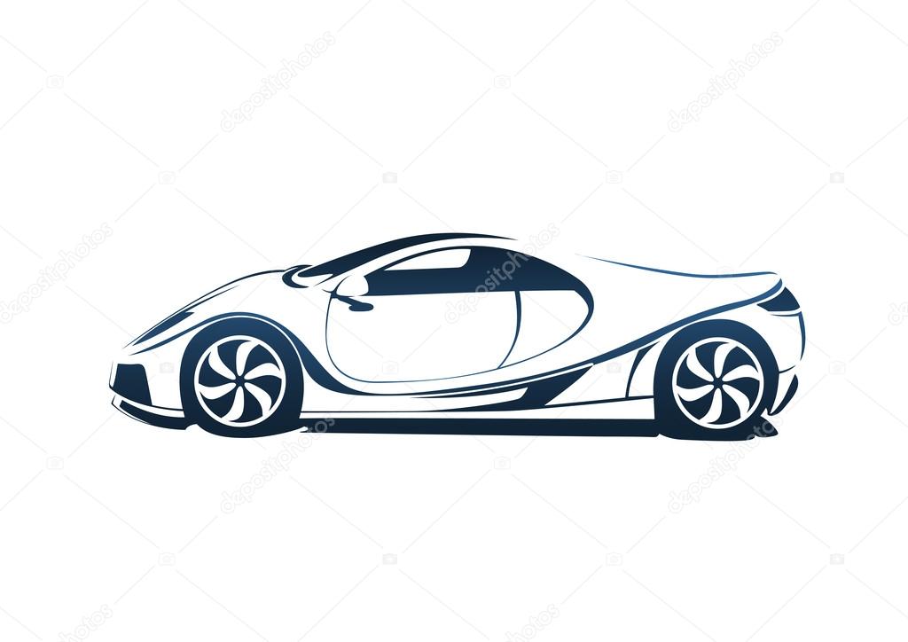 Speedy racing sport car