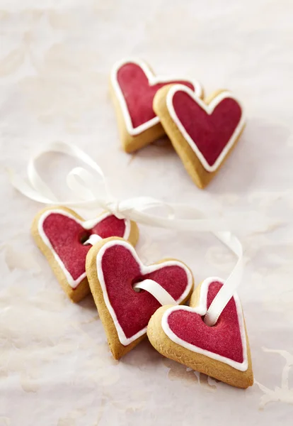 Ginger Hearts for Valentine — Stock Photo, Image