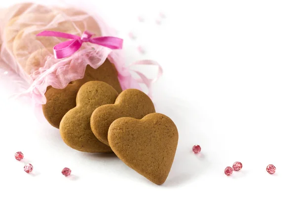 Ginger Hearts for Valentine — Stock Photo, Image