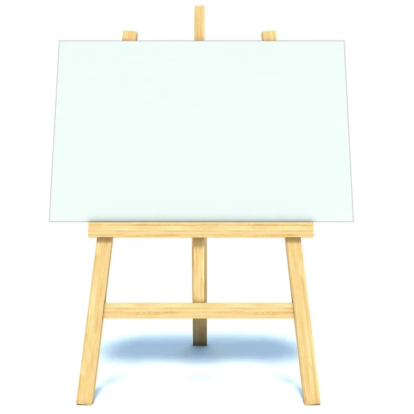 Wooden easel with blank canvas isolated on black background Stock Photo ...