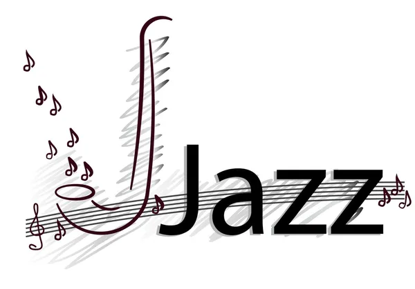 Vektor jazz bakgrund — Stock vektor