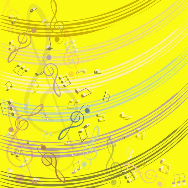 Treble clef and notes for your design. Векторная иллюстрация — стоковый вектор