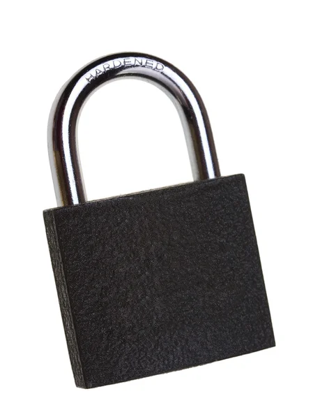 Metallic padlock on white background. — Stock Photo, Image