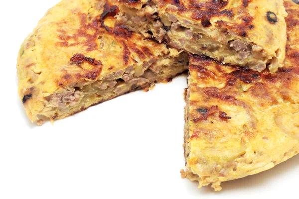 Spanish omelet of meat — Stock Photo, Image