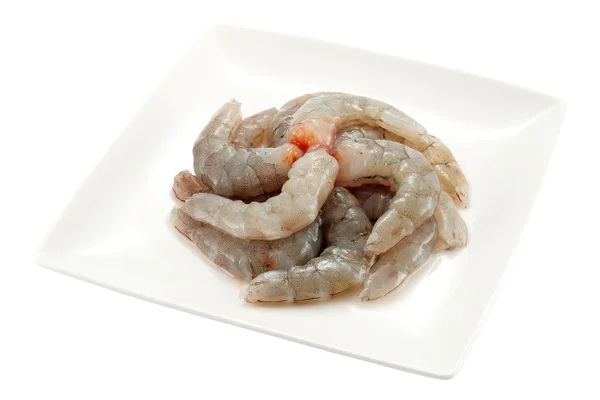 Peeled prawn dish — Stock Photo, Image