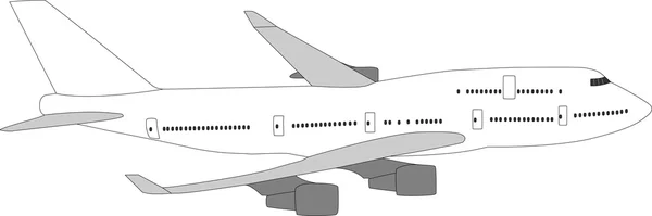 Stora passagerarflygplan — Stock vektor