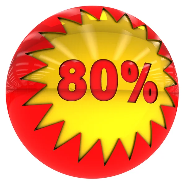 Eighty percent ball — Stock Photo, Image