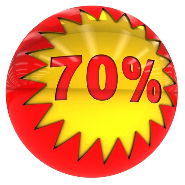 Seventy percent ball — Stock Photo, Image