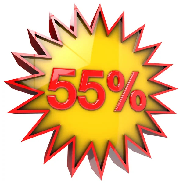Star off 55 per cento — Foto Stock
