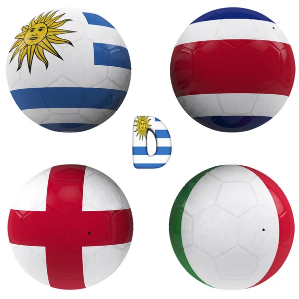 D group of the World Cup — Stock Photo, Image