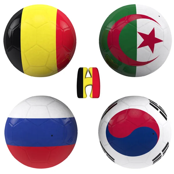 H group of the World Cup — Stock Photo, Image