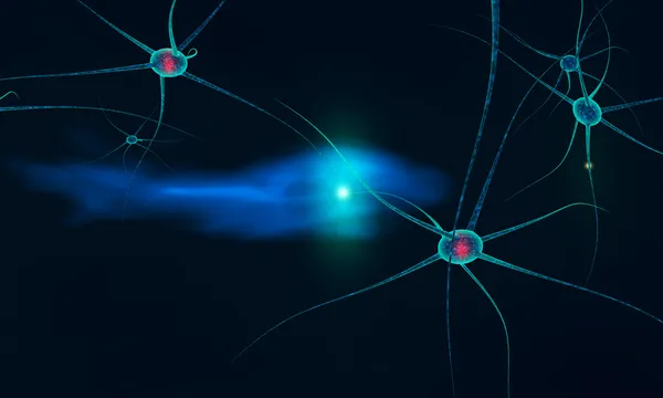 Communication between neurons — Stock Photo, Image