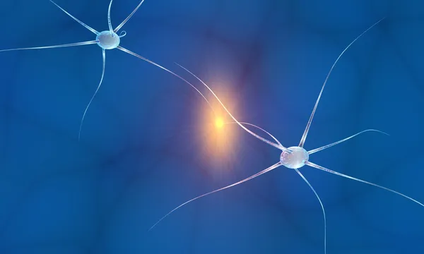 Communicating neurons — Stock Photo, Image