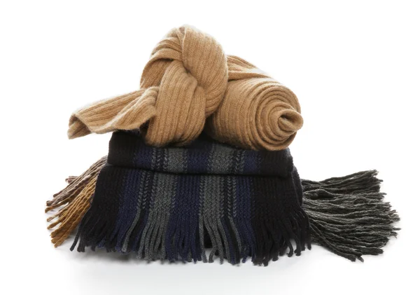 Разнообразные шарфы — стоковое фото